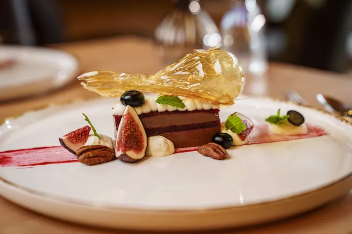 Ristorante o sala colazione dei Rittis Alpin Chalets