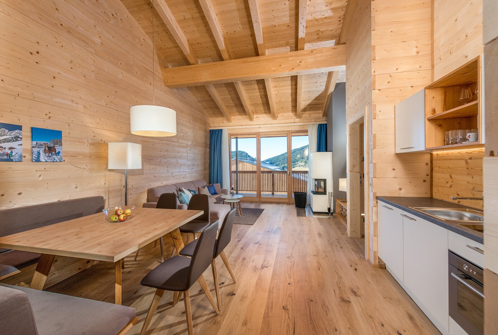 Chalet Apartment Superior مع مدفأة